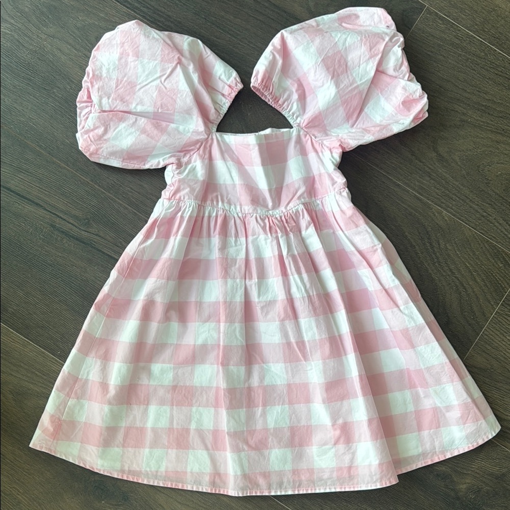 Janie and Jack Pink and White Smocked Sundress